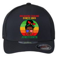 Messy Bun Juneteenth Breaking Chains Bandana Afro Sunglasses Flexfit Unipanel Trucker Cap