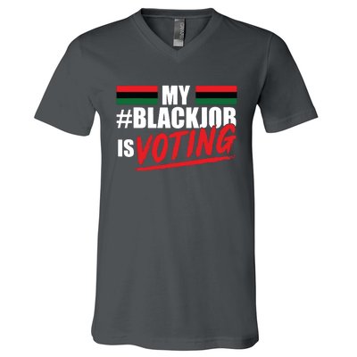 My Black Job Is Voting V-Neck T-Shirt