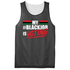 My Black Job Is Voting Mesh Reversible Basketball Jersey Tank