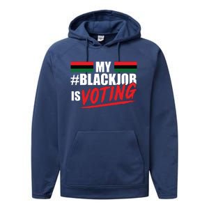 My Black Job Is Voting Performance Fleece Hoodie