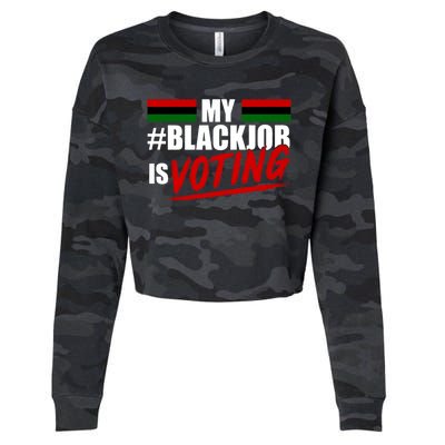 My Black Job Is Voting Cropped Pullover Crew