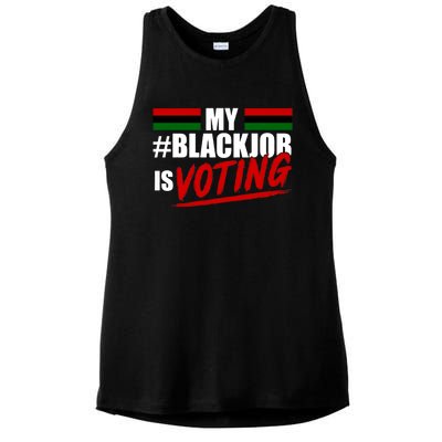 My Black Job Is Voting Ladies PosiCharge Tri-Blend Wicking Tank