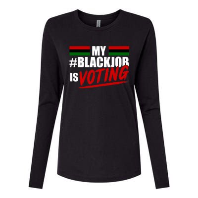 My Black Job Is Voting Womens Cotton Relaxed Long Sleeve T-Shirt