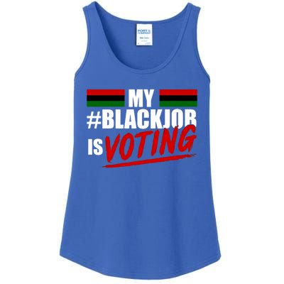 My Black Job Is Voting Ladies Essential Tank