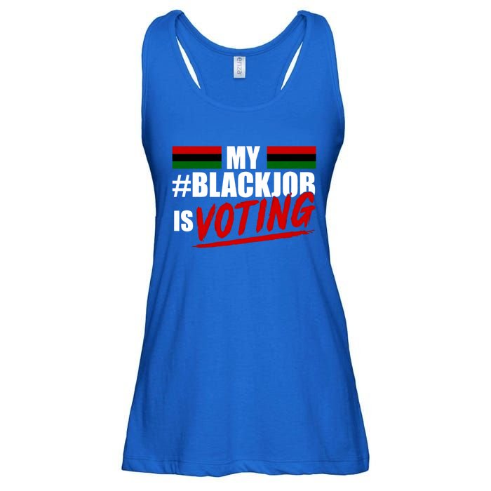 My Black Job Is Voting Ladies Essential Flowy Tank