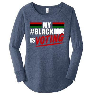 My Black Job Is Voting Women's Perfect Tri Tunic Long Sleeve Shirt