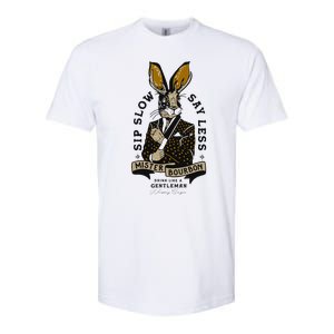 Mister Bourbon Jackalope Drink Like A Gentleman Sip Slow Softstyle CVC T-Shirt