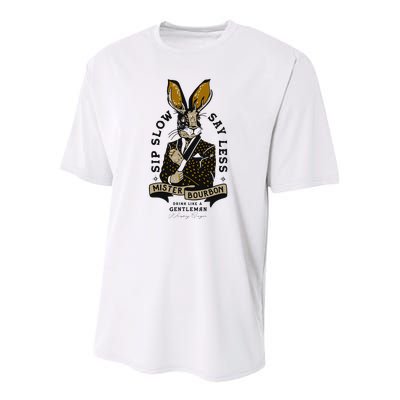 Mister Bourbon Jackalope Drink Like A Gentleman Sip Slow Youth Performance Sprint T-Shirt