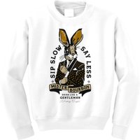 Mister Bourbon Jackalope Drink Like A Gentleman Sip Slow Kids Sweatshirt