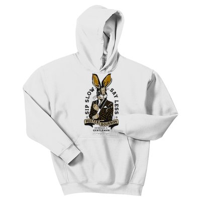 Mister Bourbon Jackalope Drink Like A Gentleman Sip Slow Kids Hoodie