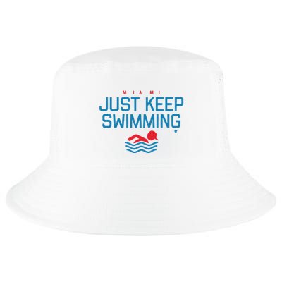 Miami Baseball Just Keep Swimming Cool Comfort Performance Bucket Hat
