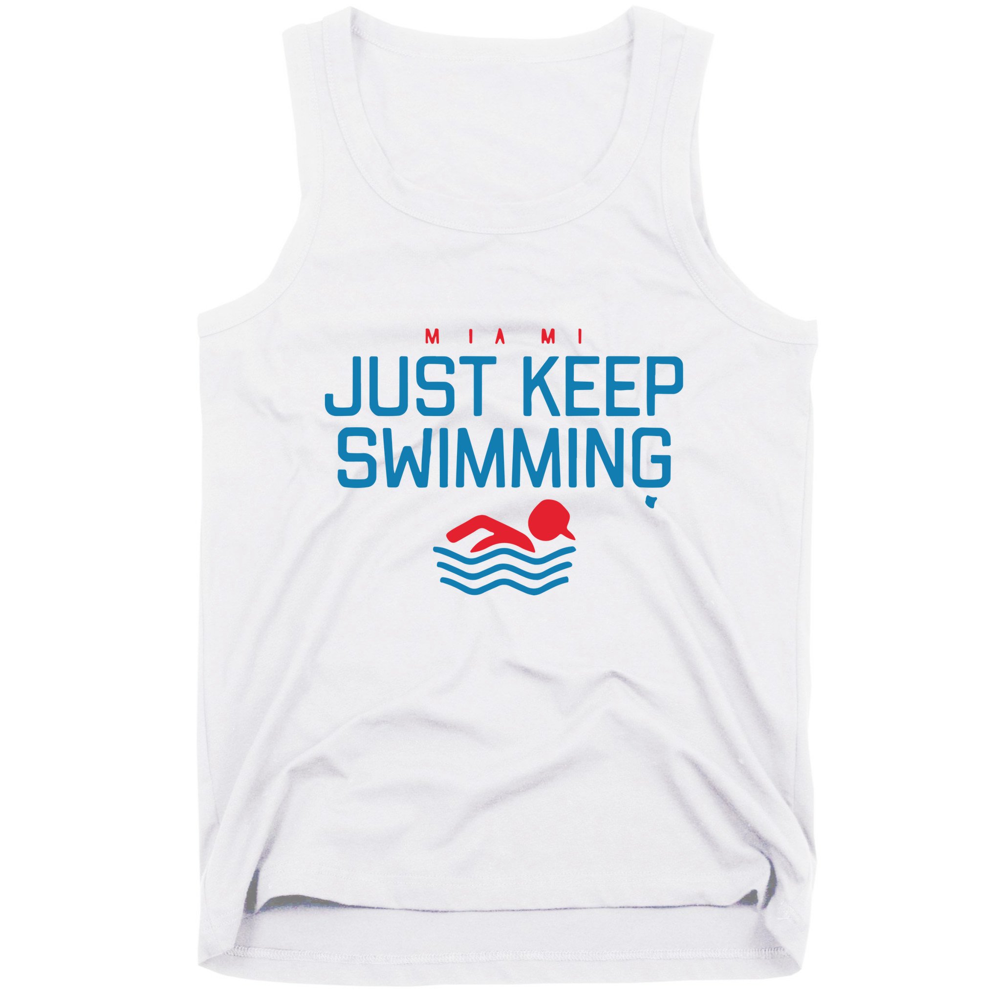 Miami Baseball Just Keep Swimming Tank Top