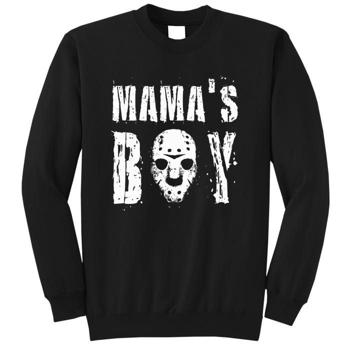 Mama's Boy Jason Hockey Mask Halloween Horror Movie Face Sweatshirt