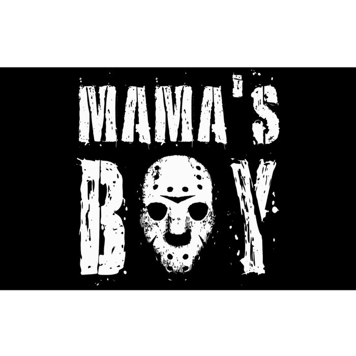 Mama's Boy Jason Hockey Mask Halloween Horror Movie Face Bumper Sticker