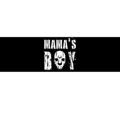 Mama's Boy Jason Hockey Mask Halloween Horror Movie Face Bumper Sticker