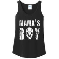 Mama's Boy Jason Hockey Mask Halloween Horror Movie Face Ladies Essential Tank