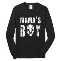 Mama's Boy Jason Hockey Mask Halloween Horror Movie Face Tall Long Sleeve T-Shirt