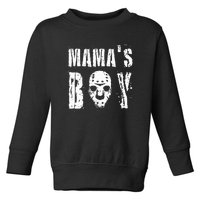 Mama's Boy Jason Hockey Mask Halloween Horror Movie Face Toddler Sweatshirt