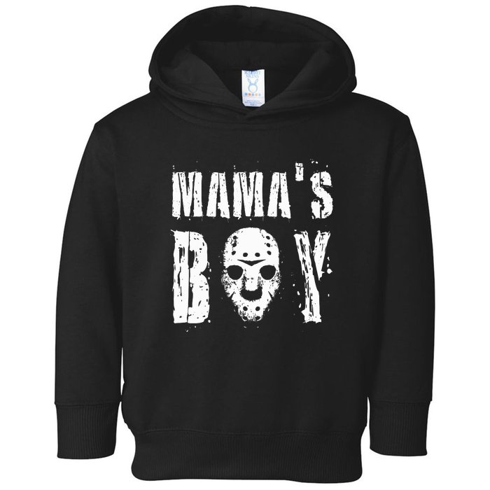 Mama's Boy Jason Hockey Mask Halloween Horror Movie Face Toddler Hoodie