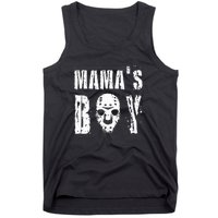 Mama's Boy Jason Hockey Mask Halloween Horror Movie Face Tank Top