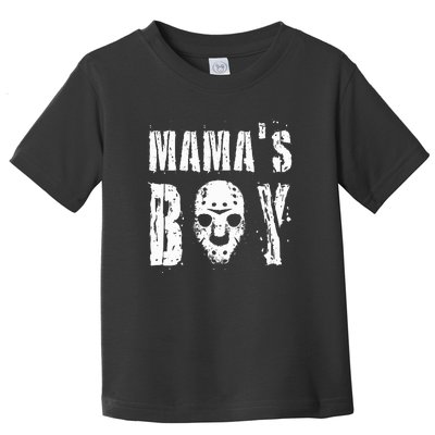 Mama's Boy Jason Hockey Mask Halloween Horror Movie Face Toddler T-Shirt