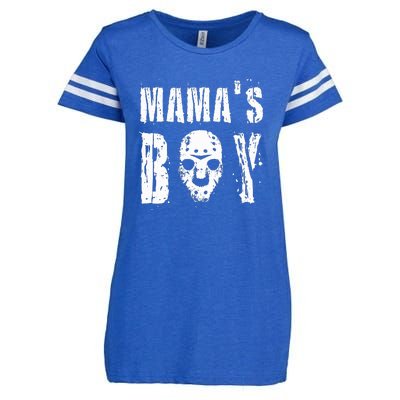 Mama's Boy Jason Hockey Mask Halloween Horror Movie Face Enza Ladies Jersey Football T-Shirt