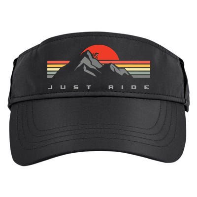 Mountain Bike Just Ride Downhill MTB Vintage Mountain Biker Adult Drive Performance Visor