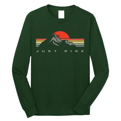 Mountain Bike Just Ride Downhill MTB Vintage Mountain Biker Long Sleeve Shirt