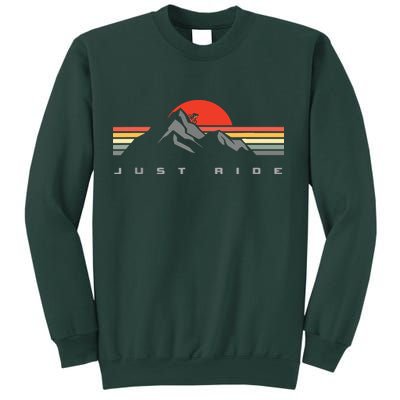Mountain Bike Just Ride Downhill MTB Vintage Mountain Biker Sweatshirt