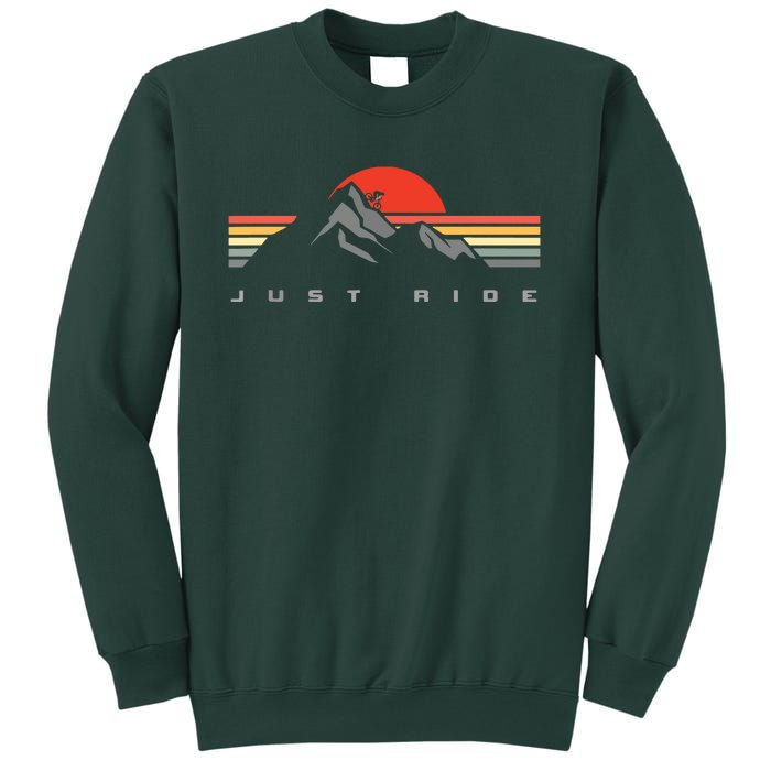 Mountain Bike Just Ride Downhill MTB Vintage Mountain Biker Sweatshirt