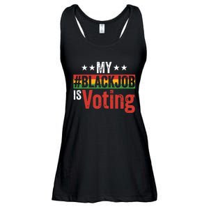 My Black Job Is Voting Ladies Essential Flowy Tank