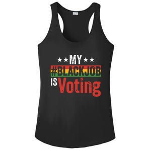 My Black Job Is Voting Ladies PosiCharge Competitor Racerback Tank