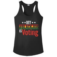 My Black Job Is Voting Ladies PosiCharge Competitor Racerback Tank