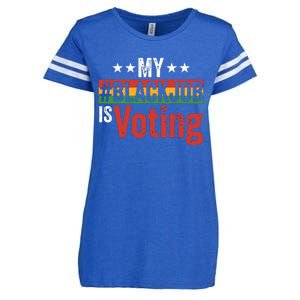 My Black Job Is Voting Enza Ladies Jersey Football T-Shirt