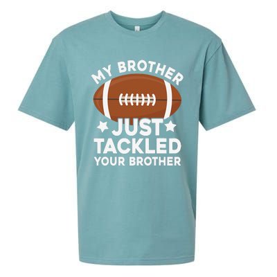 My brother just tackled your brother football Funny Cute Sueded Cloud Jersey T-Shirt