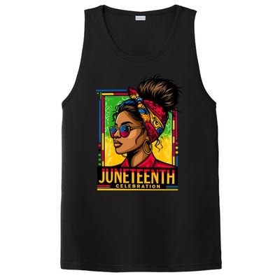 Messy Bun Junenth Celebrate 1865 Junenth Messy Bun Gift PosiCharge Competitor Tank