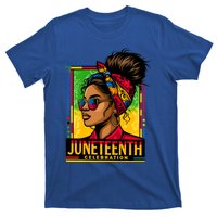 Messy Bun Junenth Celebrate 1865 Junenth Messy Bun Gift T-Shirt