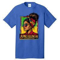 Messy Bun Junenth Celebrate 1865 Junenth Messy Bun Gift Tall T-Shirt