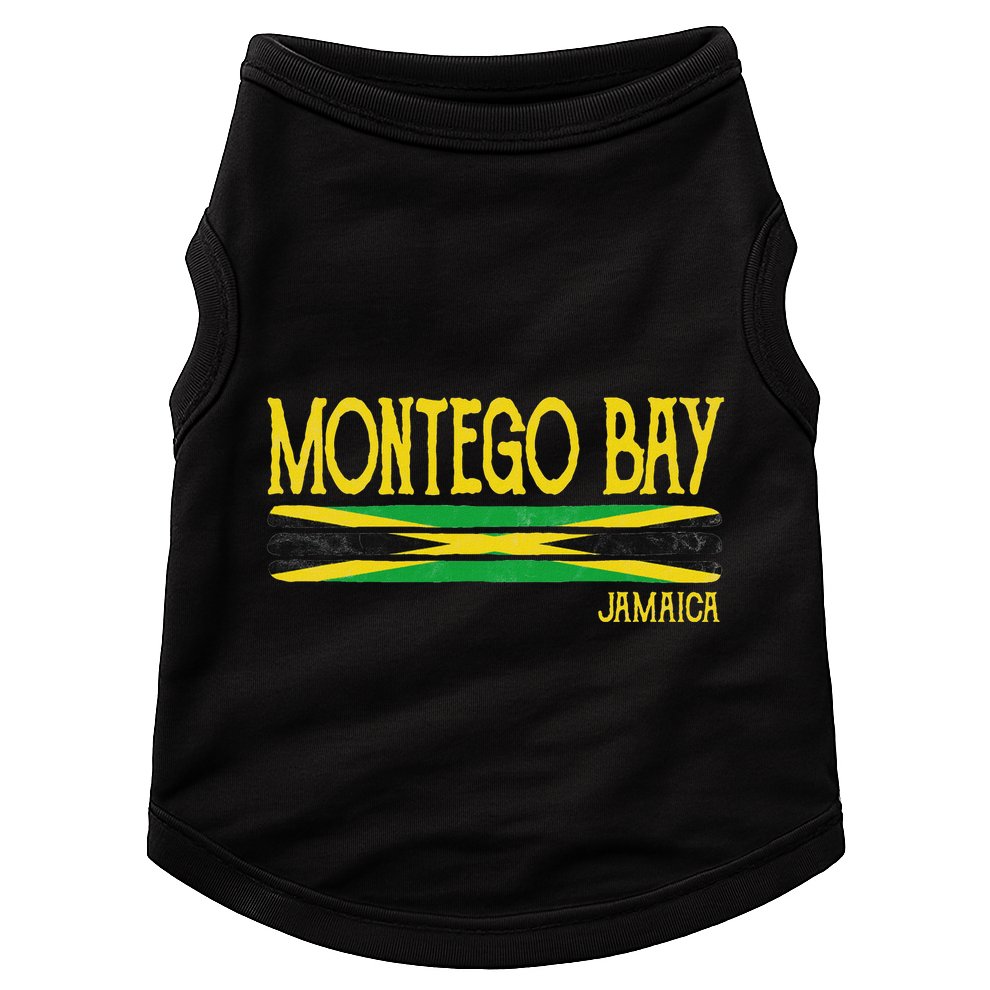 Montego Bay Jamaica Jamaican Flag Gift Souvenir Doggie Tank