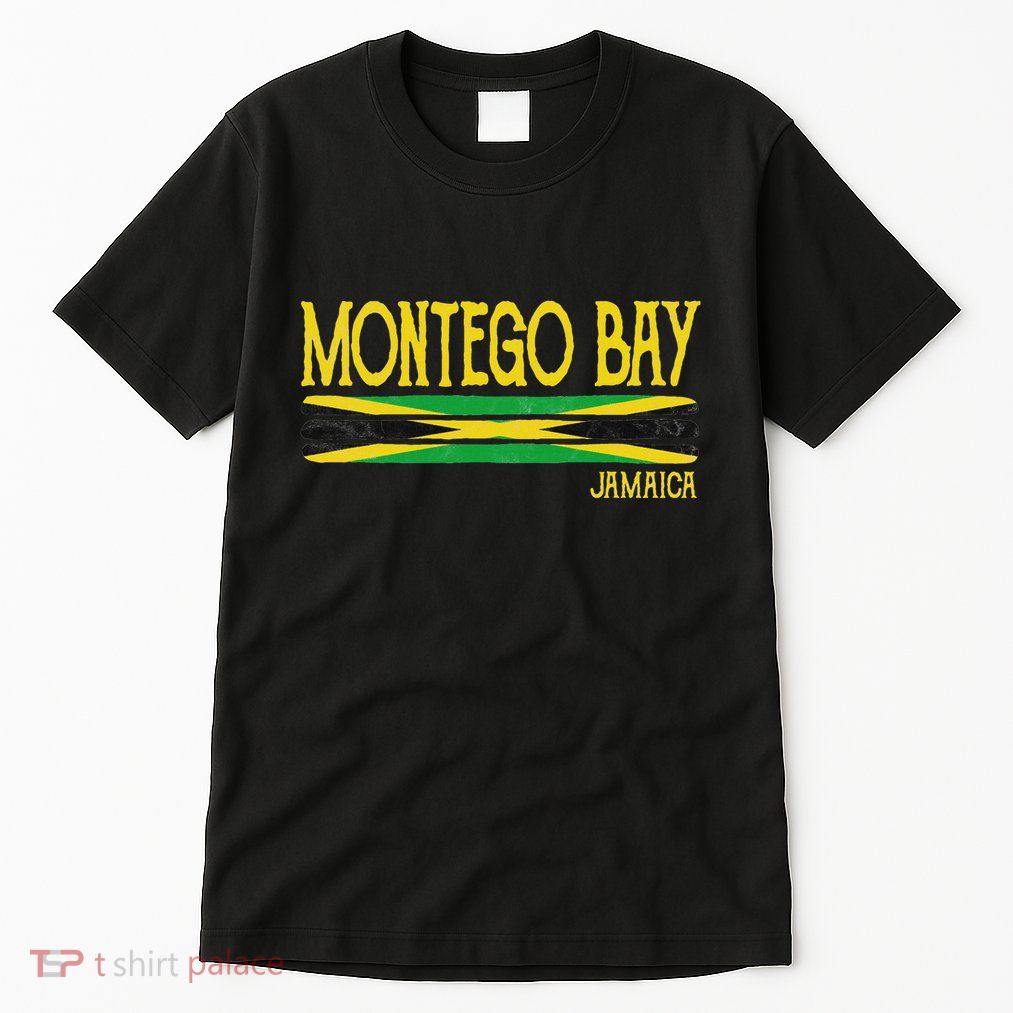 Montego Bay Jamaica Jamaican Flag Gift Souvenir Tall T-Shirt