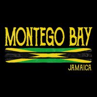 Montego Bay Jamaica Jamaican Flag Gift Souvenir Tall T-Shirt