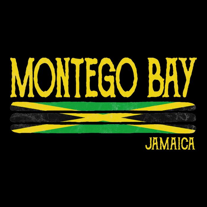 Montego Bay Jamaica Jamaican Flag Gift Souvenir Tall T-Shirt