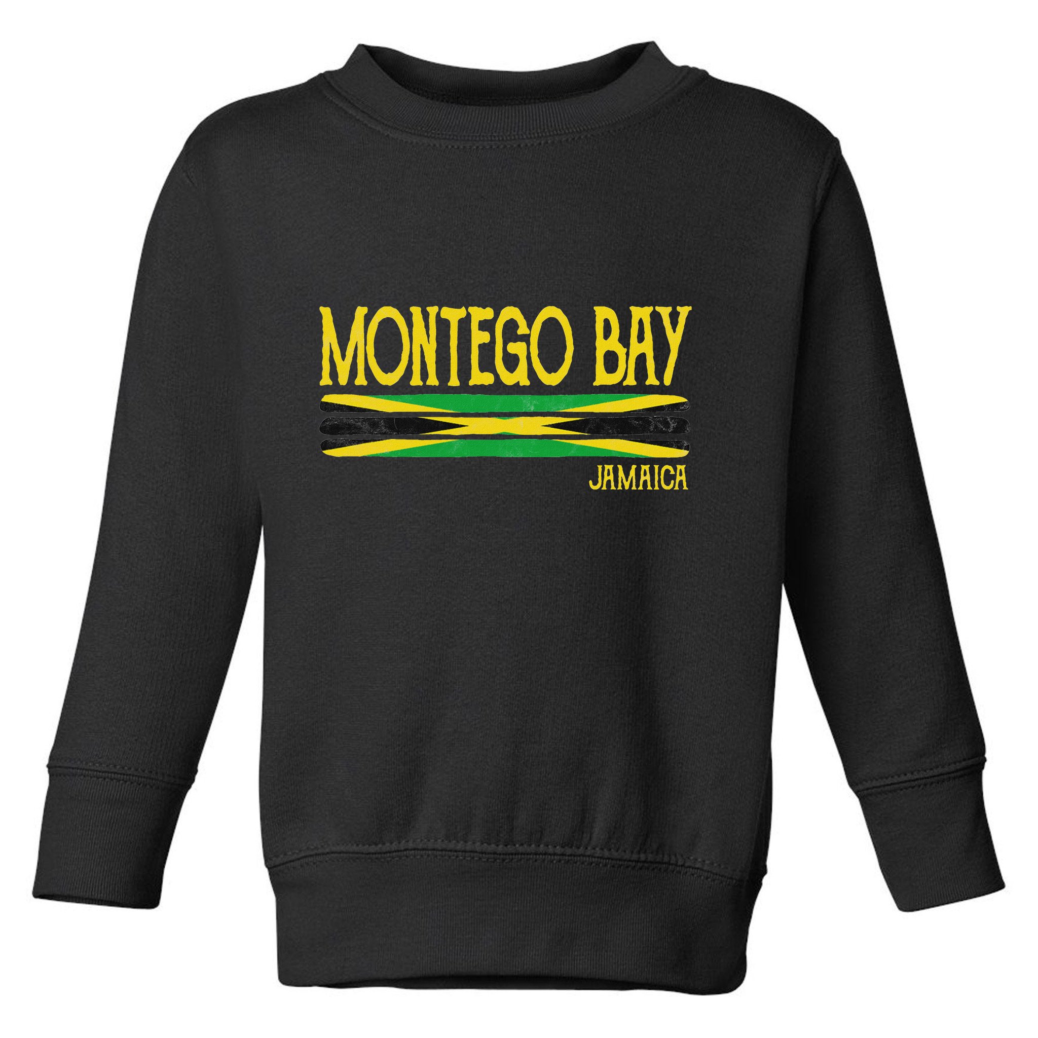 Montego Bay Jamaica Jamaican Flag Gift Souvenir Toddler Sweatshirt