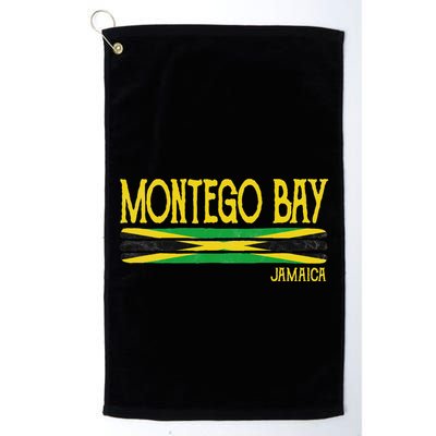 Montego Bay Jamaica Jamaican Flag Gift Souvenir Golf Towel