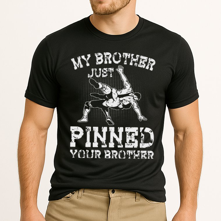 My Brother Just Pinned Your Brother Sibling Wrestling Cooling Performance Crew T-Shirt