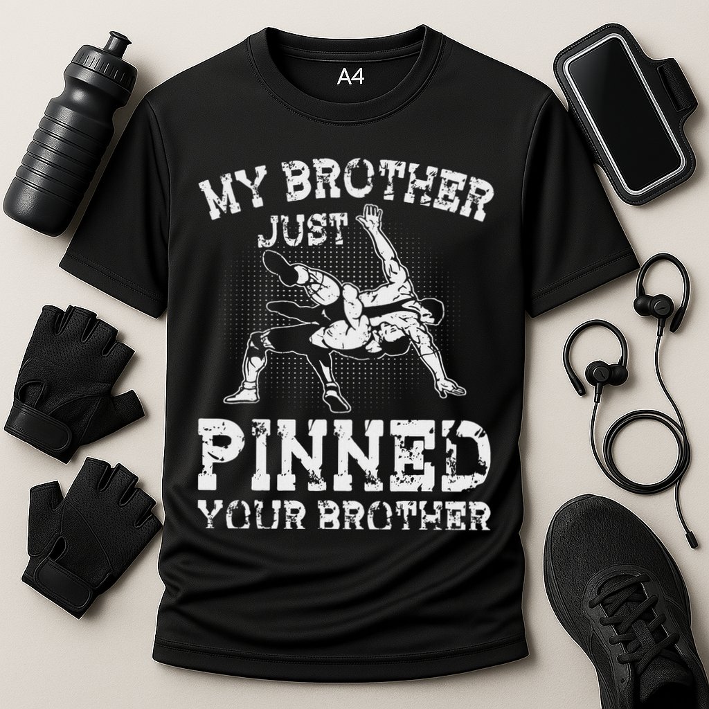 My Brother Just Pinned Your Brother Sibling Wrestling Cooling Performance Crew T-Shirt