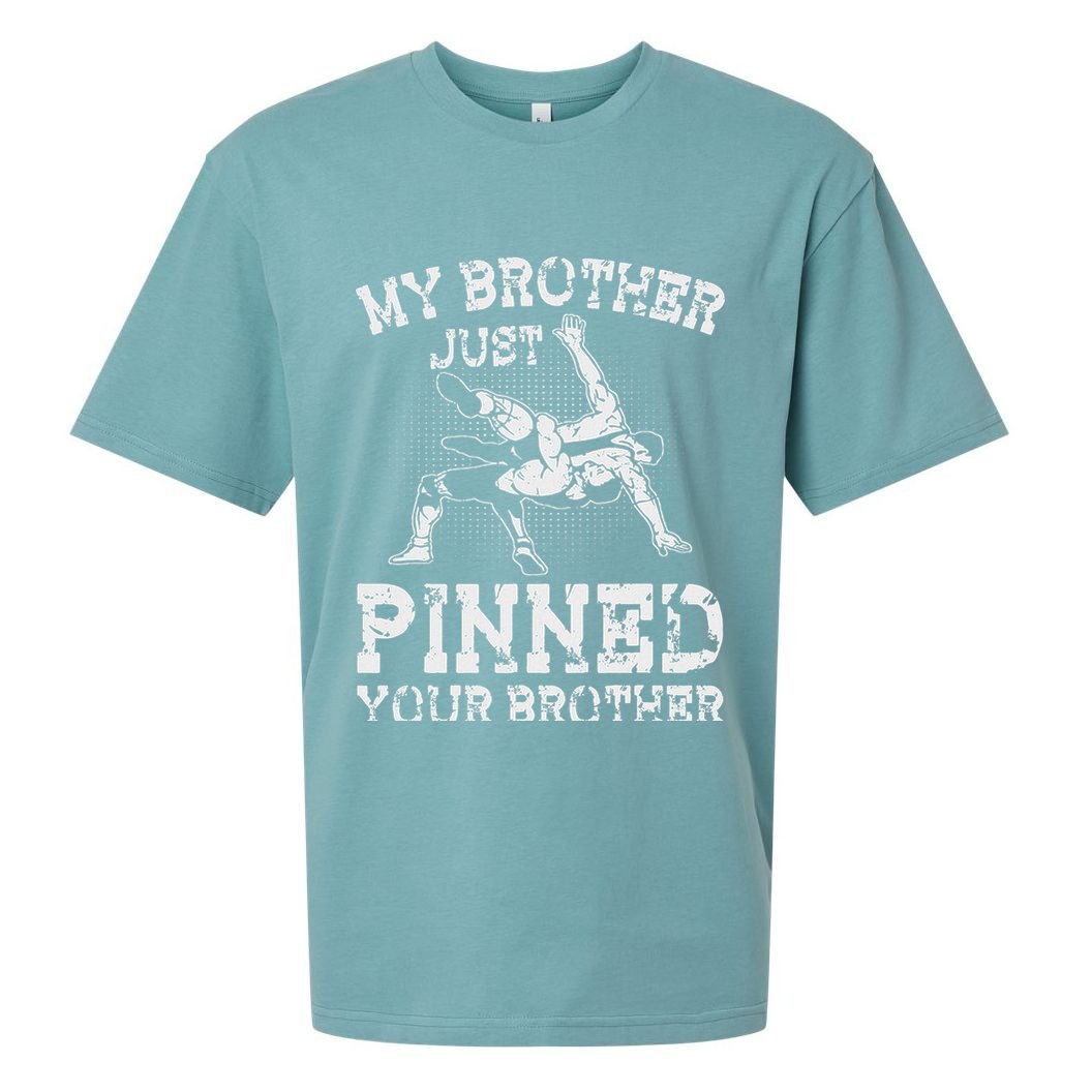 My Brother Just Pinned Your Brother Sibling Wrestling Sueded Cloud Jersey T-Shirt