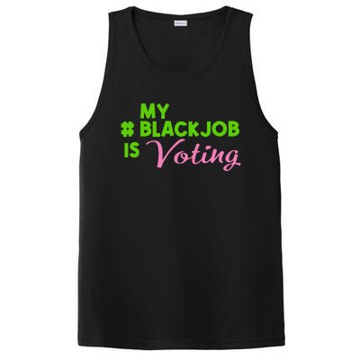 My Black Job Is Voting America Usa Biden Trump Gift PosiCharge Competitor Tank