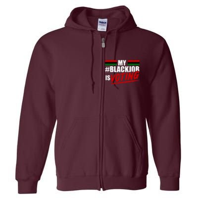 My Black Job Is Voting Full Zip Hoodie