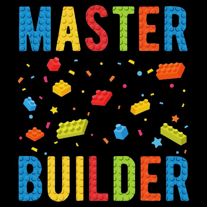 Master Builder Kids Building Blocks Brick Builder Flat Bill Trucker Hat